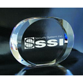 5" Optical Crystal Oval Award